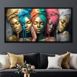 Golden Reverie Sisterhood - NicheCanvas