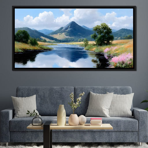 Mountain Reflection Tranquility Canvas Print