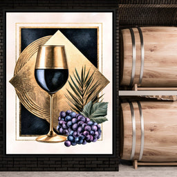 Gilded Vintage Toast At Sunset - NicheCanvas