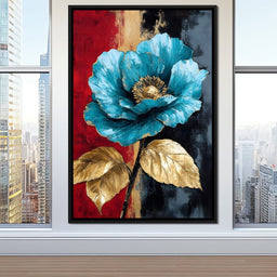 Golden Blossom Radiance - NicheCanvas