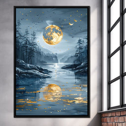 Luminous Nocturne Reflections - NicheCanvas