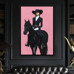 Midnight Rider on Rose Plain - NicheCanvas