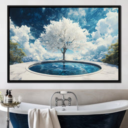 Whispering Celestial Oasis - NicheCanvas