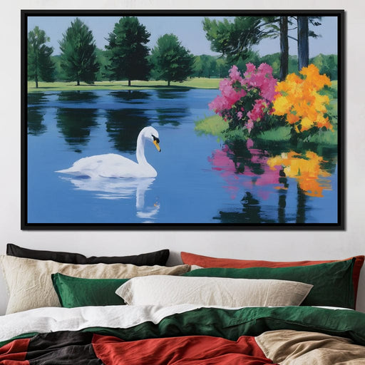 Swan Lake Reflections Canvas Print