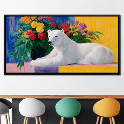Polar Tranquility with Blooms - NicheCanvas