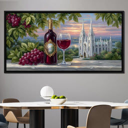 Sunset Vineyard Reverie - NicheCanvas