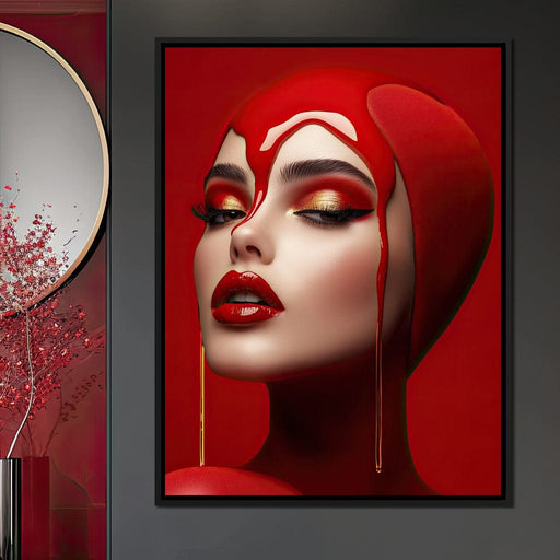 50 Shades of Red - TooplesArt Canvas Print