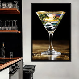 Tropical Sunset Cocktail Dream - NicheCanvas