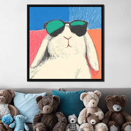 Chill Bunny in Shades - NicheCanvas