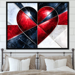 Fractured Pulse of Passion - NicheCanvas