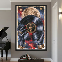 Midnight Melodies Beneath The Lunar Glow - NicheCanvas