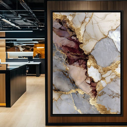 Gilded Marble Rift Elegy - NicheCanvas