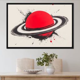 Planetary Vortex Saturn - NicheCanvas