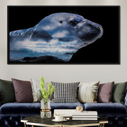 Coastal Seal Ocean Reverie - NicheCanvas