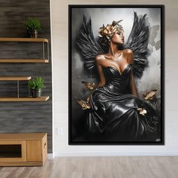 Golden Wings of Elegance - NicheCanvas