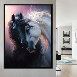 Shadowlight Twin Horses - NicheCanvas