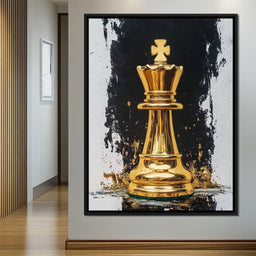 Golden Chess Splendor - NicheCanvas