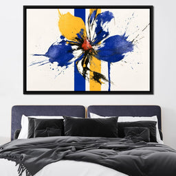Fractured Petals On Vertical Fields - NicheCanvas