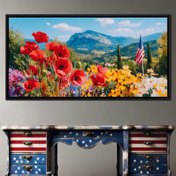 Majestic Valley Blooms Vista - NicheCanvas