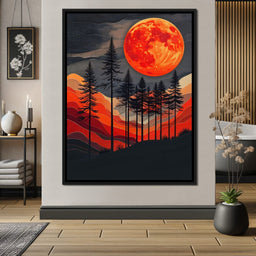 Blood Moon Forest - Johanjjf - NicheCanvas