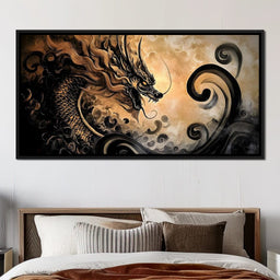 Dragon's Fiery Ascent - NicheCanvas