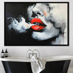 Radiant Lips of Stillness - NicheCanvas