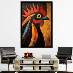 Rooster Radiance Symphony - NicheCanvas