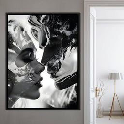 Luminous Liquid Kisses - NicheCanvas