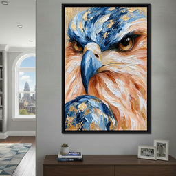 Golden Gilded Raptor Focus - NicheCanvas