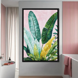 Tropical Leaf Harmony - NicheCanvas