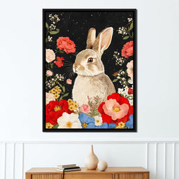 Meadow Dreams with Bunny - NicheCanvas