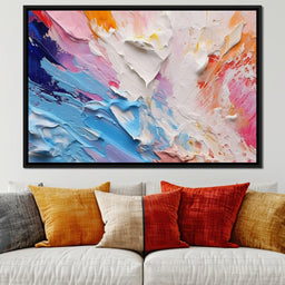 Radiant Impasto Color Surge - NicheCanvas