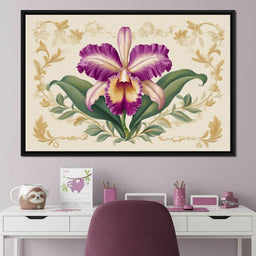 Regal Orchid Botanical Grace - NicheCanvas
