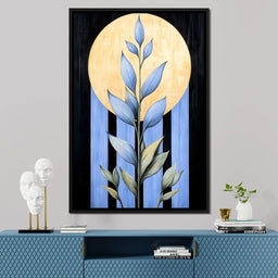 Golden Glow Leaf Reverie - NicheCanvas