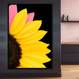 Yellow Sunlit Petals - NicheCanvas