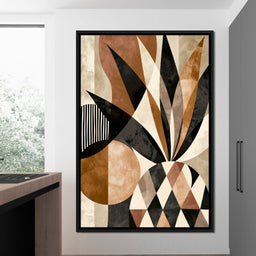 Geometric Geometry Of The Tropical Pineapple - NicheCanvas