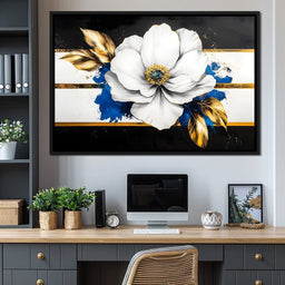 Golden Petal Harmony Blossoms - NicheCanvas