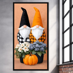 Plaid Gnome Harvest Gathering - NicheCanvas