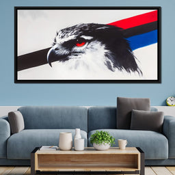 Fierce Hawk Gaze - NicheCanvas