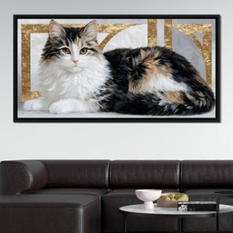 Mystic Feline Repose - NicheCanvas