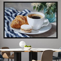 Morning Coffee Pastry Stilllife - NicheCanvas