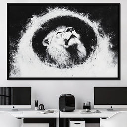 Lion's Majestic Ascent - NicheCanvas