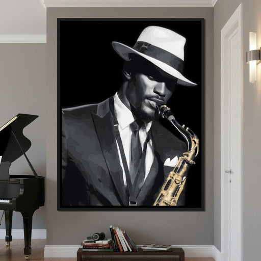 Midnight Jazz Saxophone Groove Canvas Print