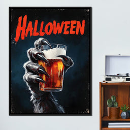 Werewolf Cheers Halloween Pint - NicheCanvas