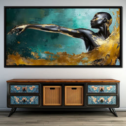 Golden Essence of Movement - NicheCanvas