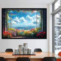 Blossom Breeze Panorama - NicheCanvas