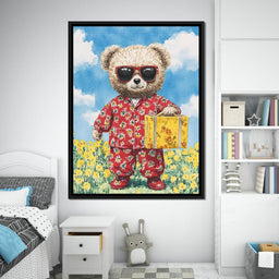 Sunlit Adventure with Teddy - NicheCanvas