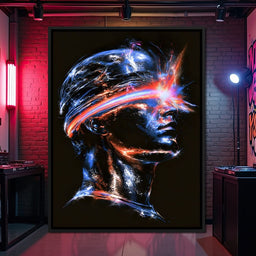 Synthwave Abstract Master Mind - NicheCanvas