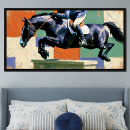 Galloping Through Fields of Color - NicheCanvas