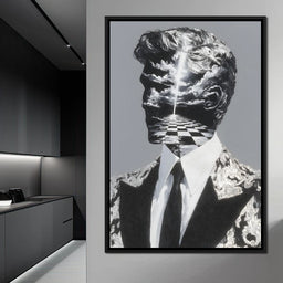 Surreal Checkered Skyward Journey - NicheCanvas